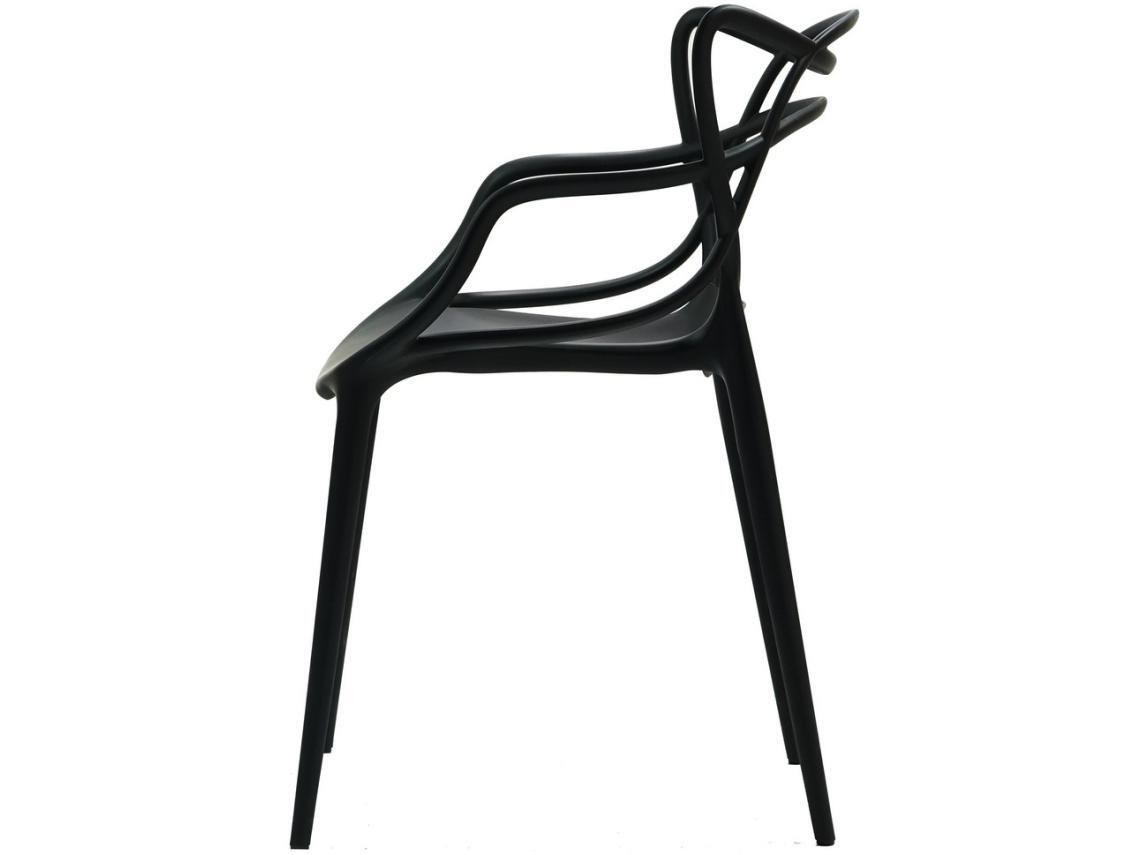 Sedia Intrecciata Nera - immagine 3